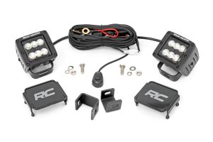 Toyota Tundra LED Light Kit - Ditch Mount - Rough Country - Flood - Black - '22-'24
